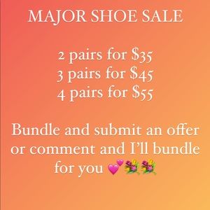 SHOE SALE -BUNDLE AND SAVE